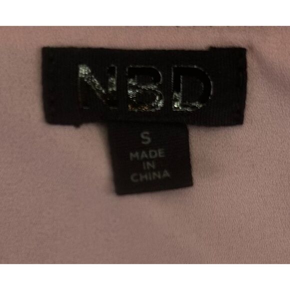 New Revolve NBD Cobalt Blue Karina Shiny Satin Long Puff Sleeve Crop‎ Top SMALL - Picture 7 of 7